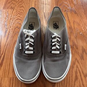GUC, Men's Van’s Gray Canvas Sneakers, Size 12